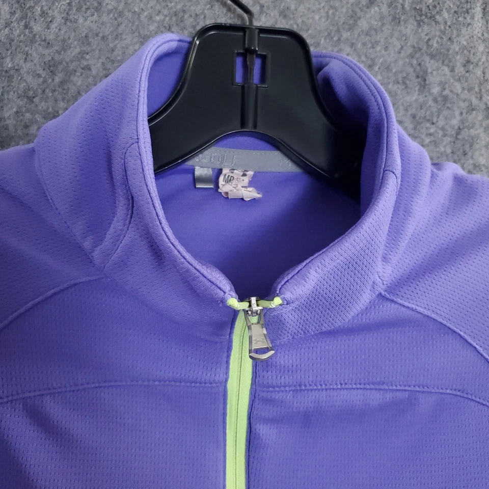Under Armour Shirt Womens Medium Golf 1/4 Zip Pullover Heathered Purple Heatgear - Image 4 of 4