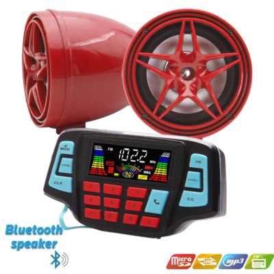 Motorrad MP3 System wasserdichtes BT MP3 Player Stereo Lautsprechersystem USB TF