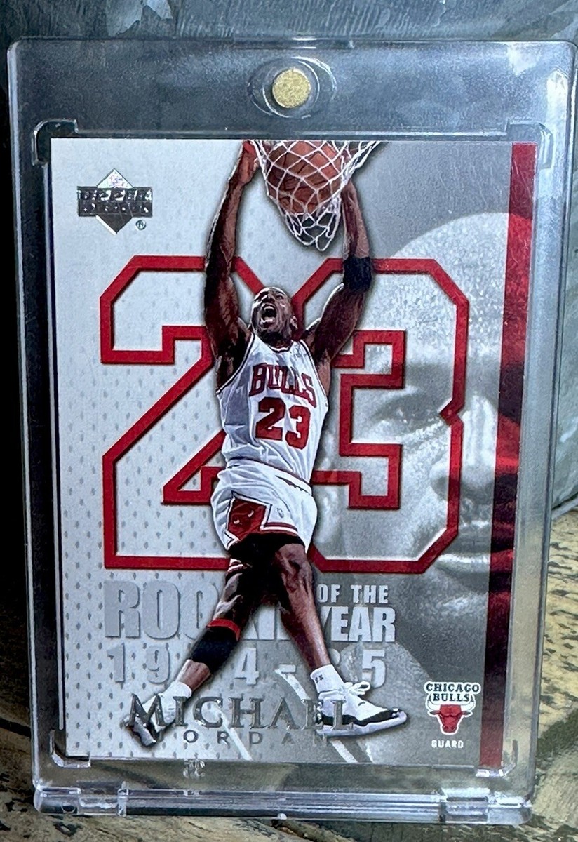 Michael Jordan ROOKIE OF THE YEAR Card 🔥 AUTHENTIC VERY RARE