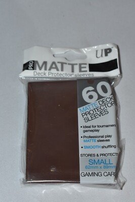 brown card sleeves Ultra Pro Card Supplies Deck Protector Brown Small Card Sleeves [60 count]