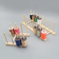 Leather Craft Wooden Stand Holder for Sewing threads Diy Holding Storage Tools