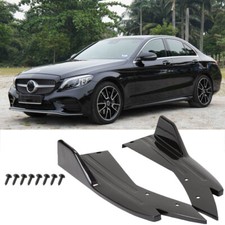 Rear Diffuser Bumper Splitter Canard Lip Side Skirt Black For Mercedes Benz C300 Rear Diffuser Bumper Splitter Canard Lip Side Skirt Black For Mercedes Benz C300