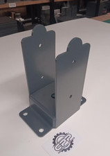 Bolt Down Square Bracket Post Fence Foot Base 100mm Pergola Fixing Decking patio