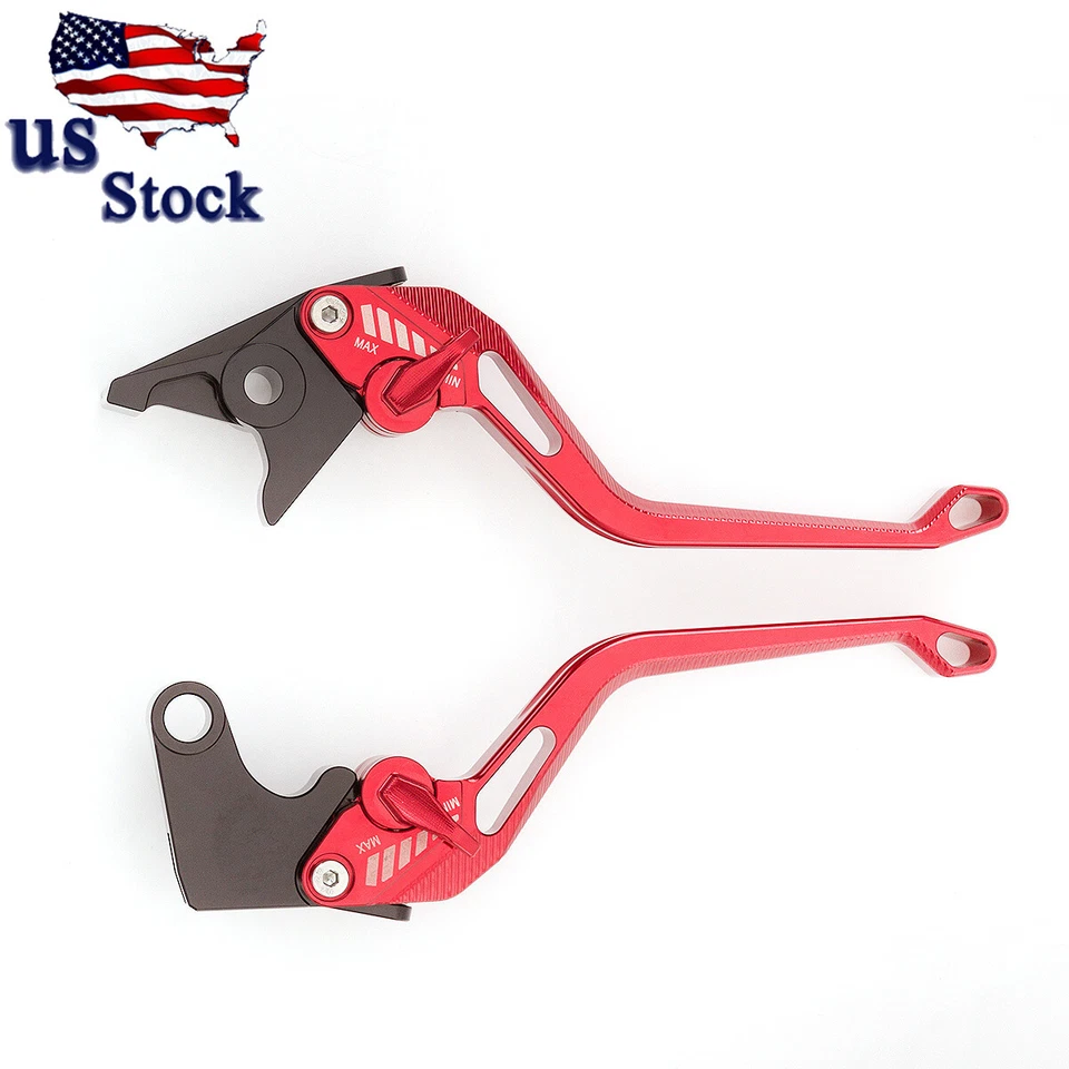 Palancas de embrague de freno CNC 3D rombo rojo para Yamaha YZF R3 R25 2015-2020 2016 2017 Foto 3 de 4