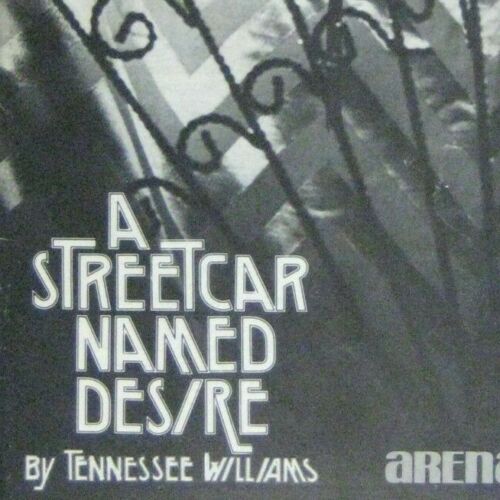 Streetcar Named Desire Arena Stage Program 1978 Tennessee Williams Washington DC - Afbeelding 1 van 6