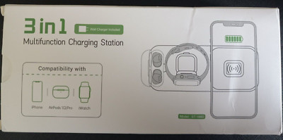 3 in 1 Multi-Function Charging Station with Wall Charger
