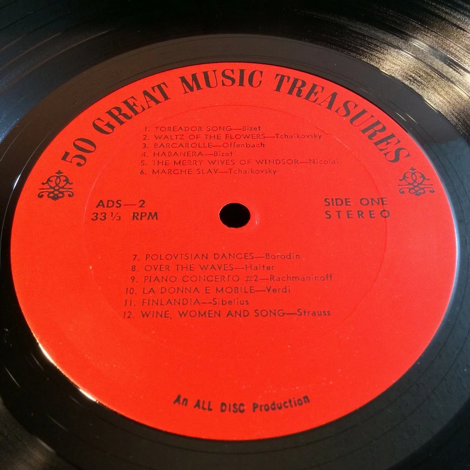 50 Great Music Treasures Famous Highlights From Operas, Symphonies, Ballet - LP - Image 4 of 4