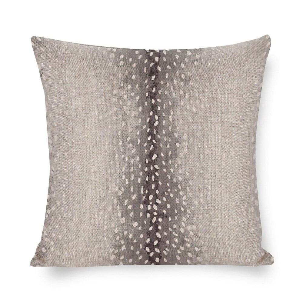 Antelope Pillow Covers Square Fawn Animal Gray Antelope Print Modern Accent L...