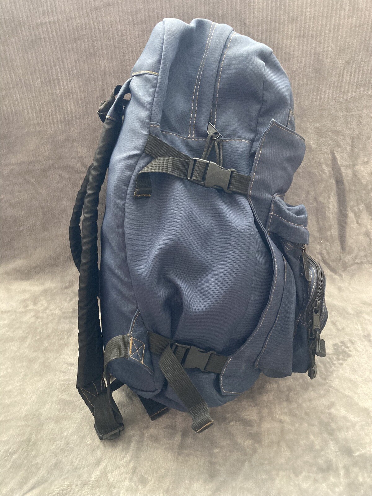 Shorty's Skateboarding Vintage Navy Blue Skateboard Carrying Backpack