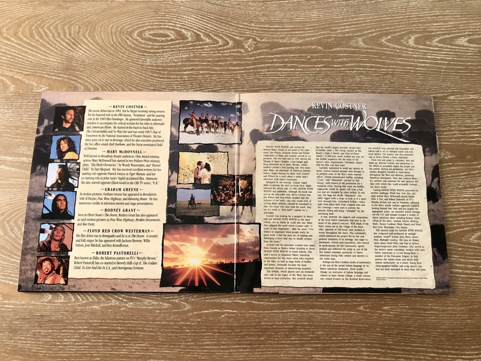 Dances with Wolves Laserdisc Widescreen Edition Double Disc Set Kevin Costner - Image 4 of 4