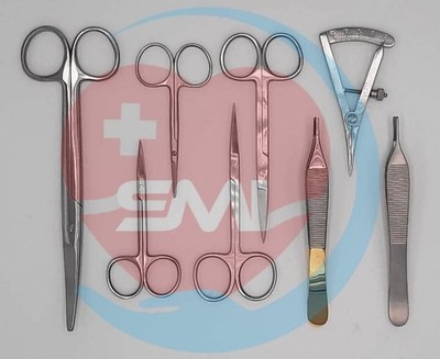 Blepharoplasty Instruments Eye Ophthalmic Plastic Micro Surgery Set of 8 PCs