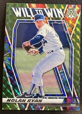2021 Panini Mosaic #WTW9 Nolan Ryan Will to Win Green