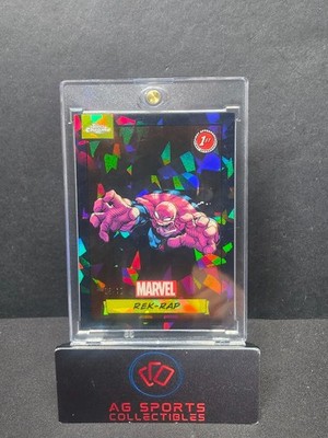 Rek-Rap 1st 2024 Topps Chrome Marvel Green Sapphire Black /10  