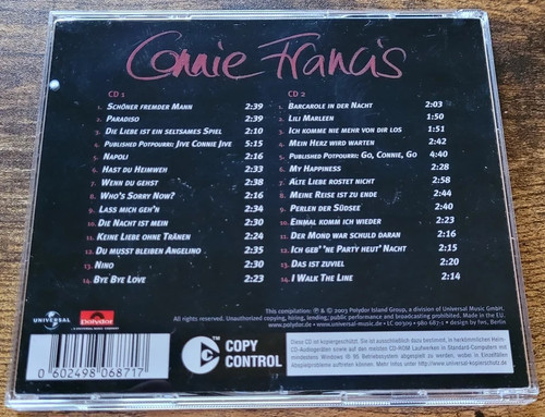 2CD CONNIE FRANCIS - STAR BOULEVARD (NEUWERTIG) - Bild 2 von 2