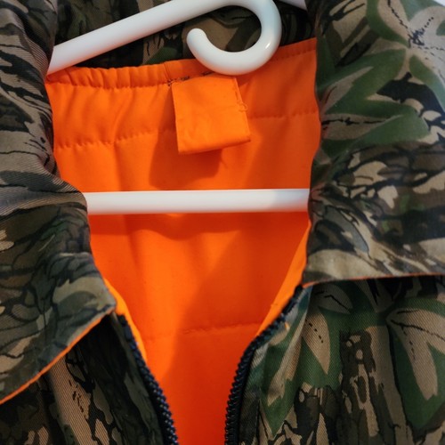 Rebark REVERSIBLE HUNTING CAMO BLAZE ORANGE ZIP UP VEST 2 XL? LIGHTWEIGHT - Picture 3 of 7