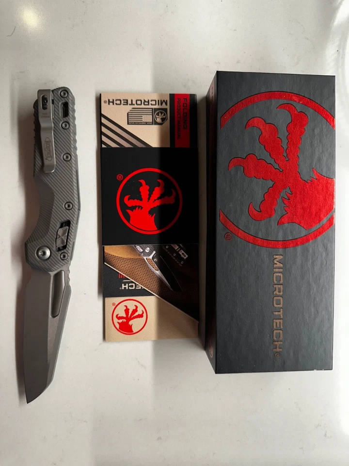 Microtech MSI S/E рифленый натуральный прозрачный апокалиптический стандарт 210-10 APFLNC - Изображение 3 из 4