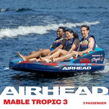AIRHEAD Mable Tropic 1-3 Person Rider Tube -Double Stitched Full Nylon Cover-NEW