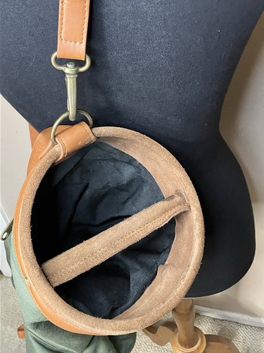 CAMINO golf sunday carry bag vintage Green & Brown Leather Trim Suede Strap - Picture 8 of 15