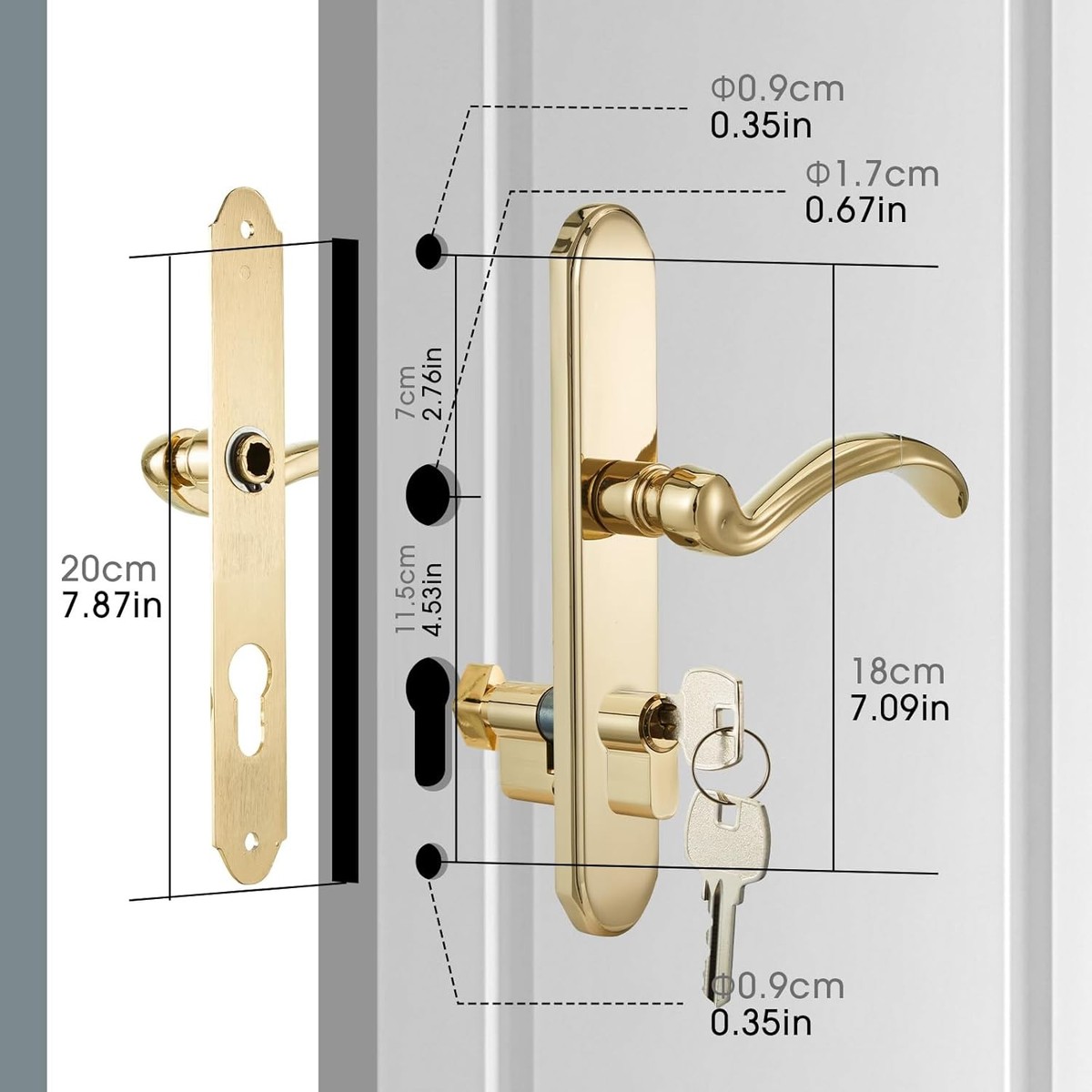 Storm Door Handle Accessory Set Fit Pella Storm Door Handle