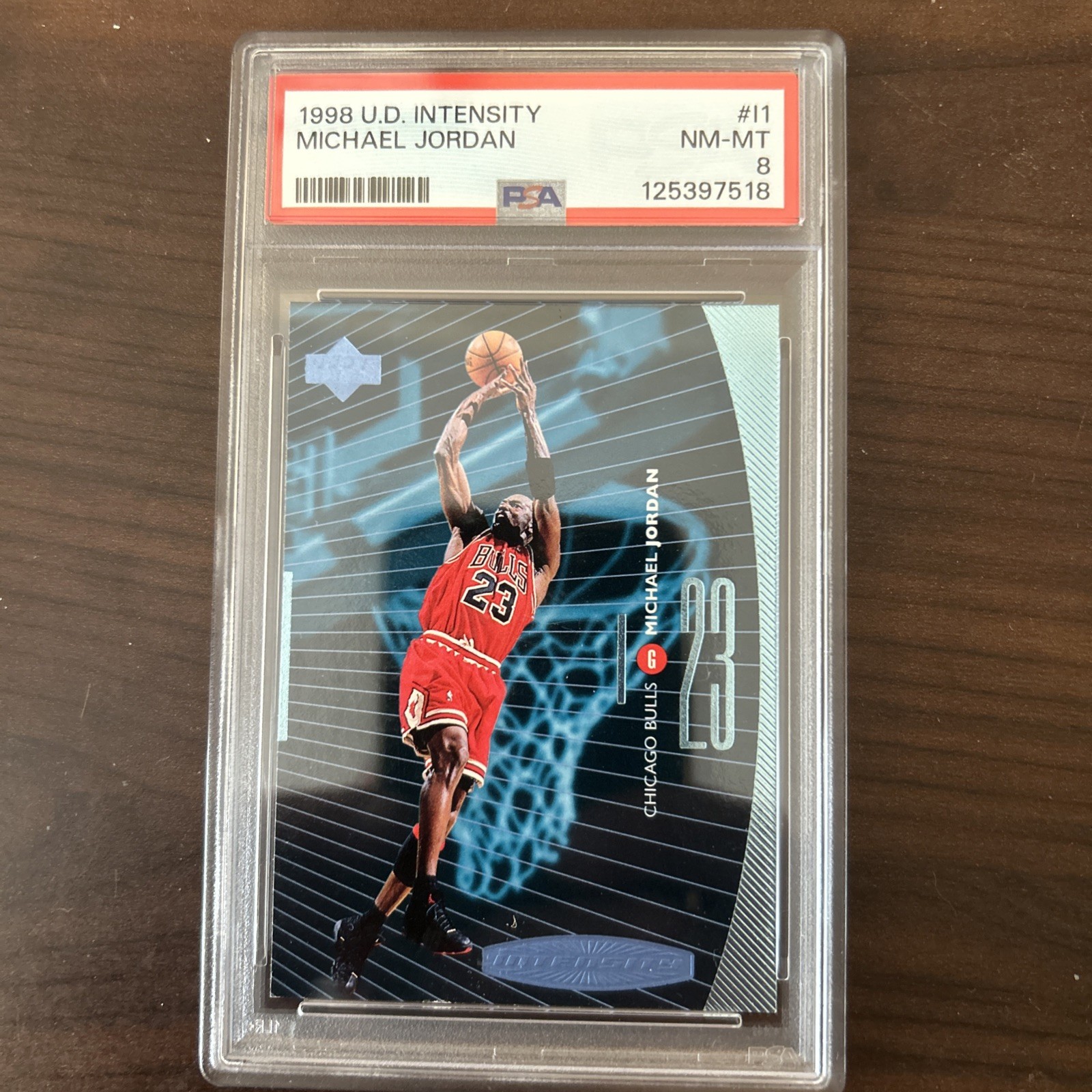 1998-99 Upper Deck Intensity Michael Jordan #I1 PSA 8 MINT HOF New Slab