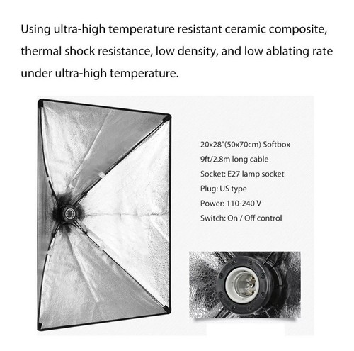 Softbox Lighting Kit Video Soft Box Continuous Light Studio Content Creator - Picture 2 of 5