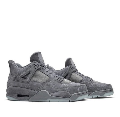 Nike Air Jordan 4 Retro x KAWS  Grey Men s Sneakers Limited Edition (New)