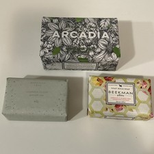 BEEKMAN 1802 Goat Milk Soap Bar 9.0 oz Arcadia Jasmine Patchouli Plus 2 Smalls
