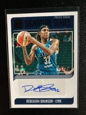 Rebekkah Brunson 2019 Panini Donruss WNBA Signature Series #SS-RBS Press Proof