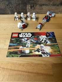 LEGO Star Wars Clone Trooper Battle Pack 7655 W/ Mini Figs, Guns & Instructions