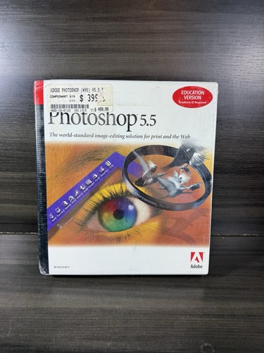 Adobe Photoshop 5.5 Education Version pour Windows 95/OEM Retail Box NEUF RARE - Photo 9/9