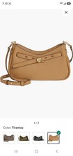 Tory Burch Romy Zip Top Crossbody Bag Tiramisu BRAND NEW