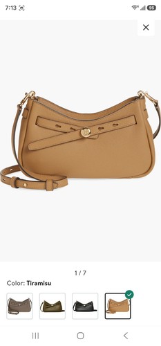 Tory Burch Romy Zip Top Crossbody Bag Tiramisu BRAND NEW