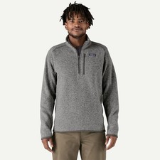 Patagonia Mens Better Sweater 1/4 Zip Fleece Pullover Stonewash Grey 25523 Small