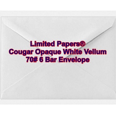 Limited Papers (TM) RSVP Cards and Envelopes, Vellum 70#, 6 Bar Envelope