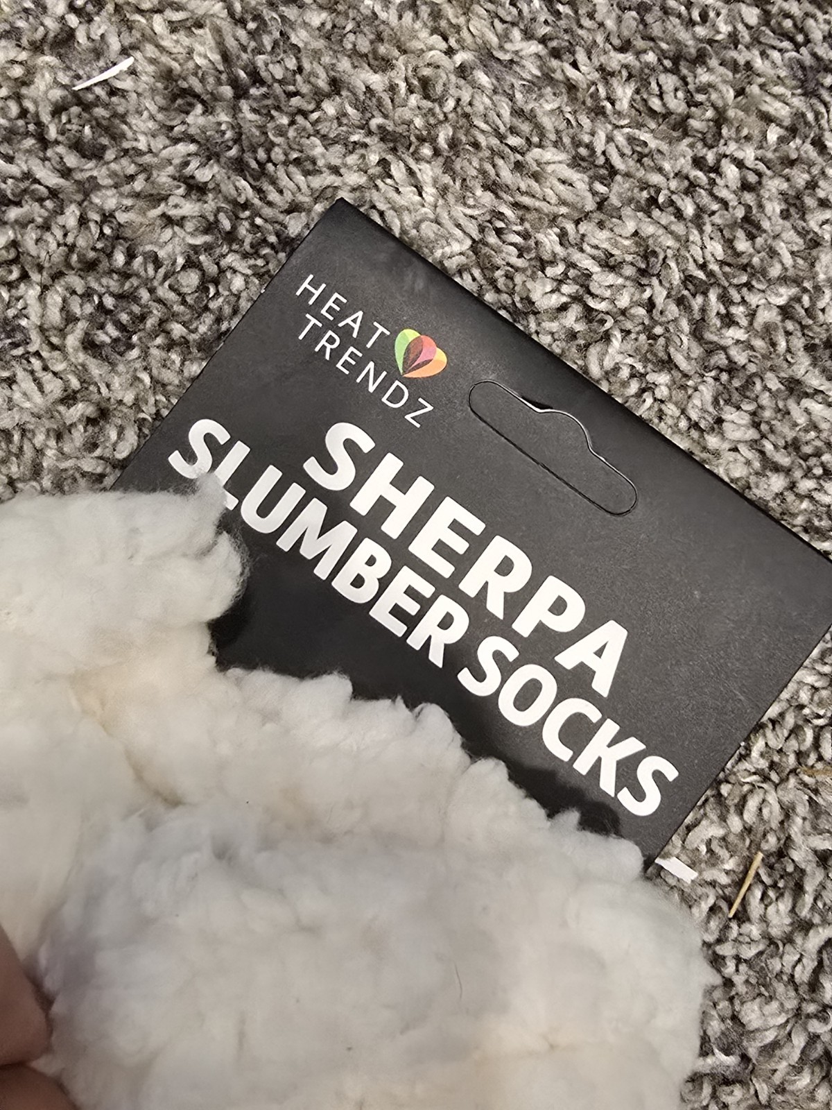 PONY Calze sherpa slumber nuove con etichette Heat Trendz taglia 1 adatte a tutti multicolore a pois unisex