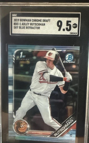 2019 Bowman Draft - Chrome Adley Rutschman #BDC-1 Sky Blue Refractor (RC)