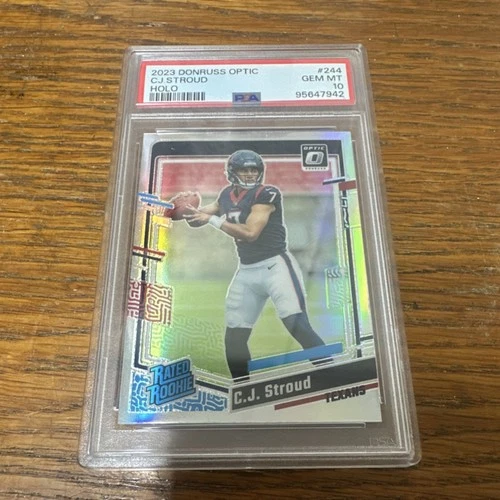 Panini Donruss Optic 2023 Rated Rookie C.J. Stroud #244 Holo Prizm PSA 10 Texans