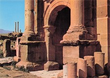ALGERIA TIMGAD THE ARC OF TRIUMPH AND THE COLUMNS OF THE CAPITOL