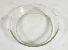 Vintage Pyrex #221 Deep Pie Cake Plate Pan Dish 8.5" Clear Glass Baking
