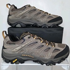 New Merrell Moab 3 WP Waterproof Hiking Shoes Mens Size 9 Walnut W/ Box J037989