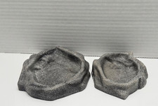 Zoo Med Repti Rock Reptile Food and Water Dishes - 2 Dishes Small: 4"  6" 