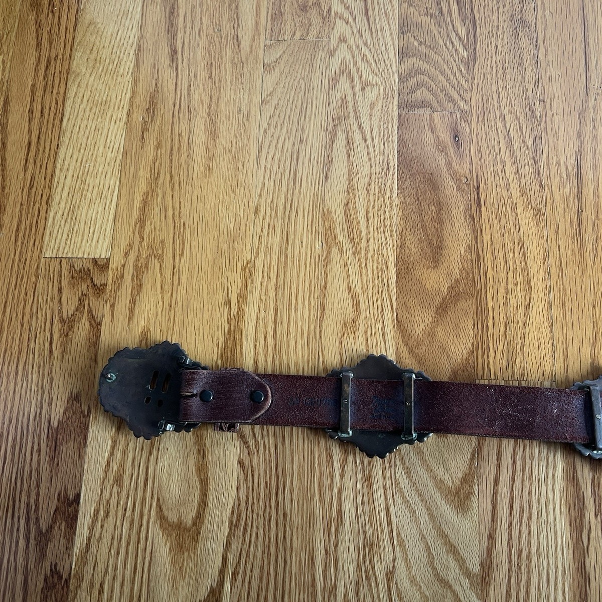 Tony Lama‎ Brown Tooled Leather Swarovski Crystals Concho Cross Western Belt 38 $_57.JPG?set_id=8800005007 main image 4