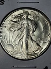 1944-S WALKING LIBERTY HALF DOLLAR. MS/ BU/ CHOICE ALMOST GEM.++++