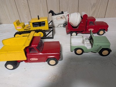 Lot of 5 - Vintage 1950s - 60s Made In USA Tonka Toys Pressed Steel-Great Shape