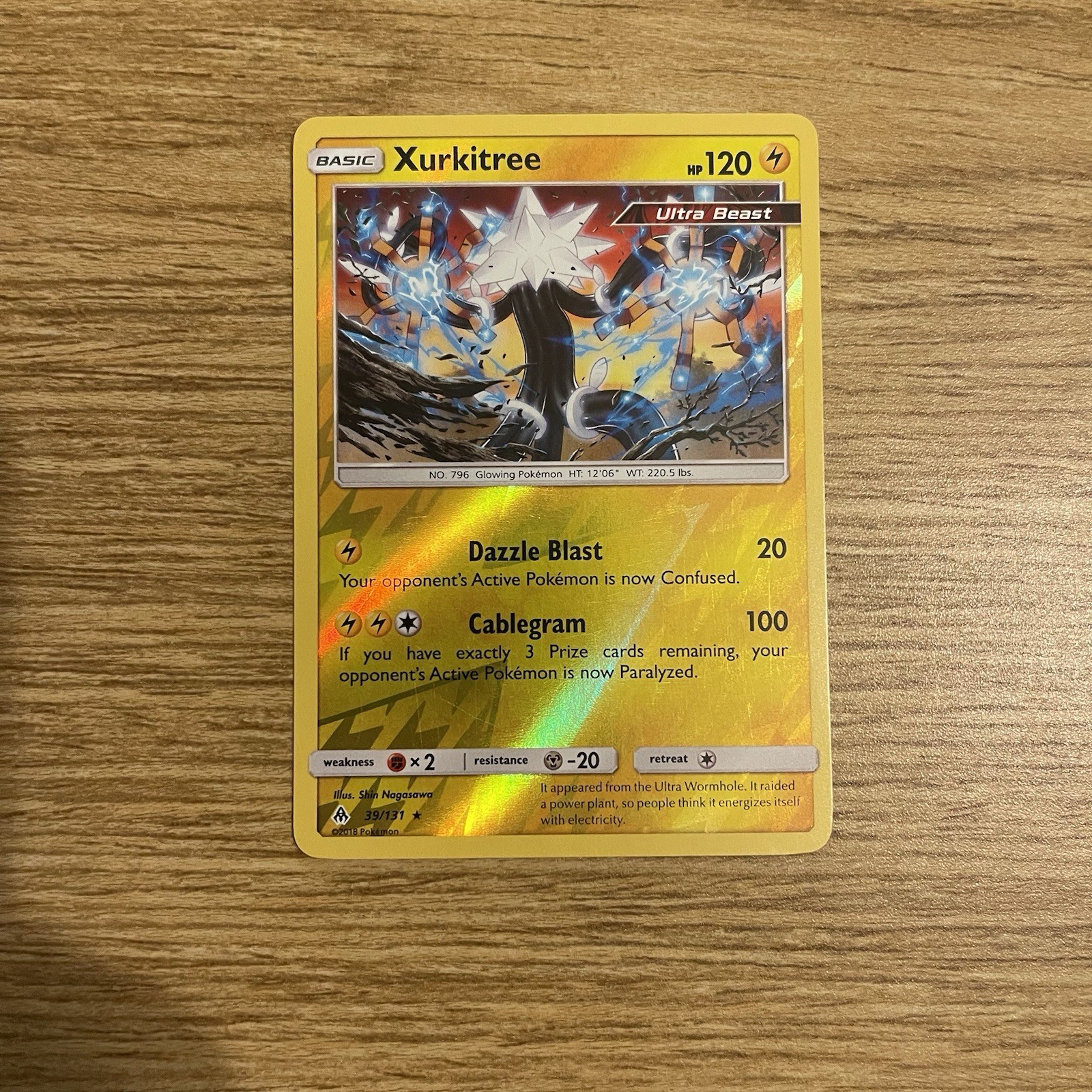 Reverse Holo Xurkitree 39/131 - Pokemon Forbidden Light Card - NM