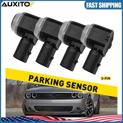 4x Backup Parking Assist Sensor 3Pin For 2017-2021 Dodge Challenger 5MK60TZZAC