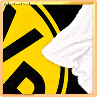 Borussia Dortmund Sherpa-Decke Fleecedecke Velourdecke Kuscheldecke Gr:150X200Cm