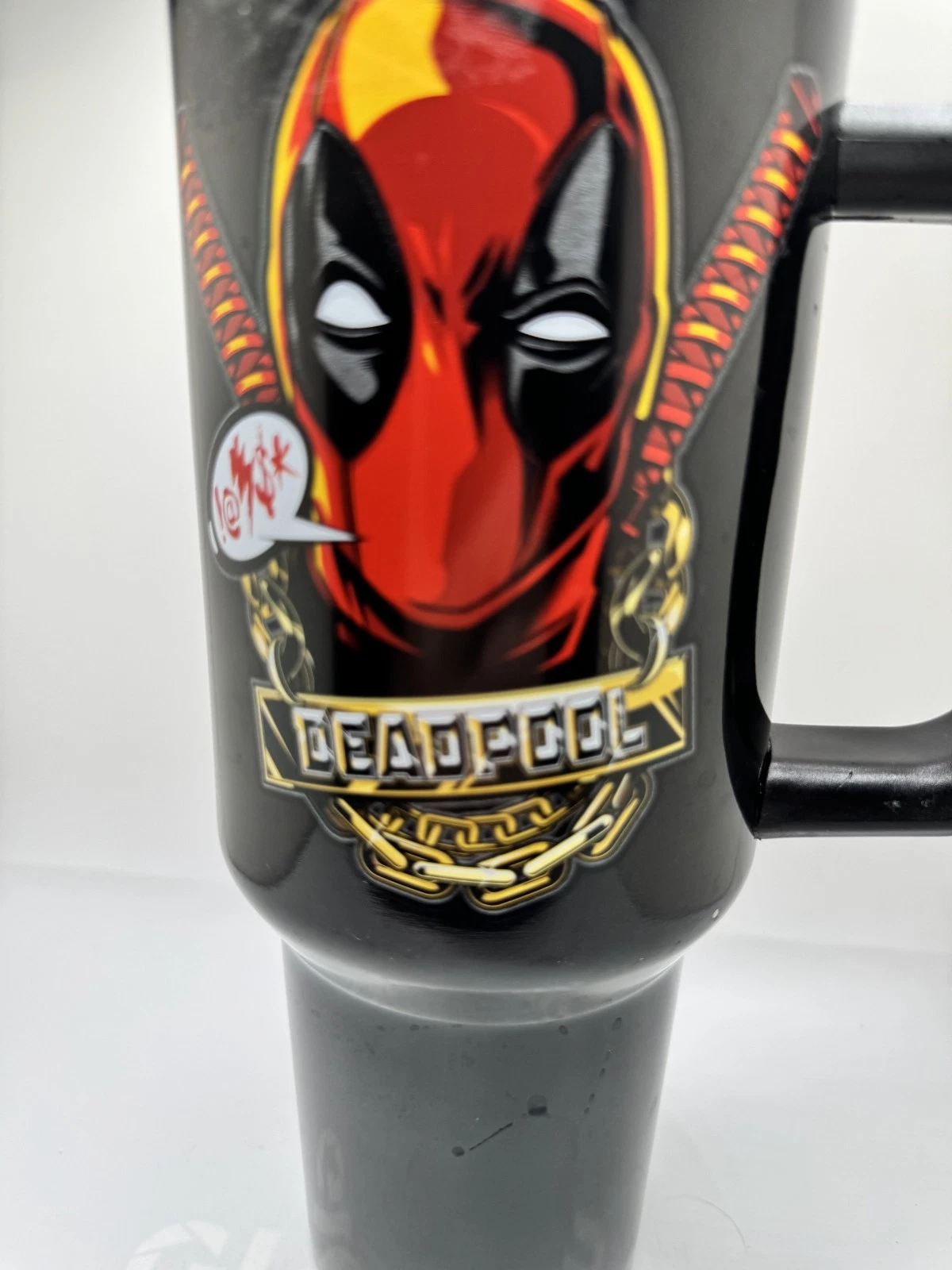 Marvel Deadpool Stainless Steel Tumbler With Handle 40 Oz