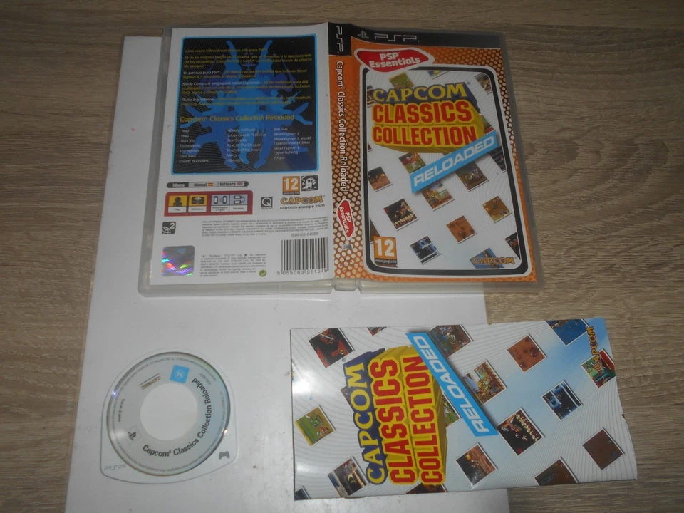 PSP - CAPCOM CLASSICS COLLECTION , PAL ESPAÑOL , COMPLETO - Imagen 2 de 2
