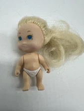 VINTAGE 1990 TYCO QUINTS BLONDE LONG HAIR BABY DOLL 3” TALL #4 Heart